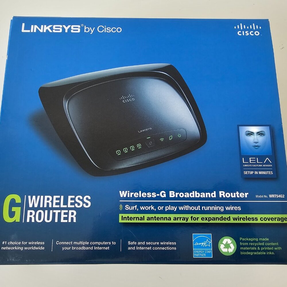 LINKSYS By CISCO Wireless-G Broadband Router Internal Antenna - Excellent Cond.